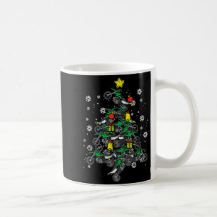 Dirt Bikes Christmas Tree Xmas Motocross Men Boy Coffee Mug