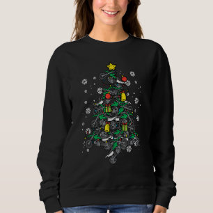 Dirt Bikes Christmas Tree Xmas Motocross Men Boy M Sweatshirt