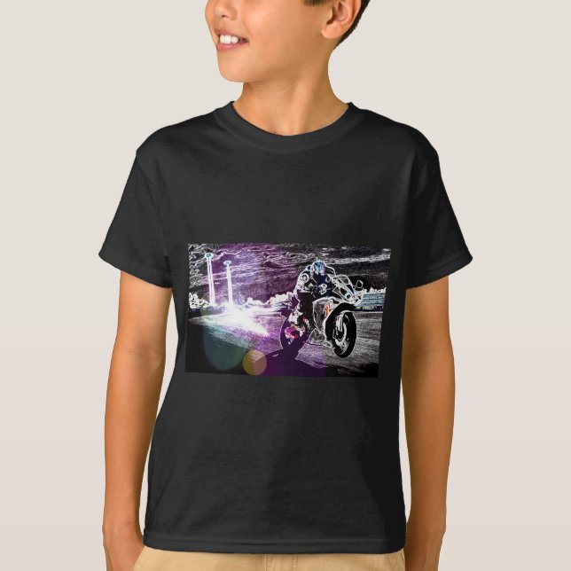 dirt biking motocross racing Motorcycle biker T-Shirt (Front)