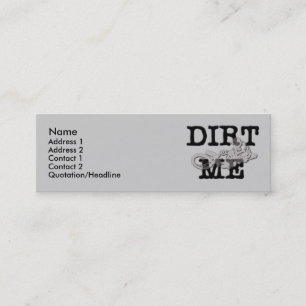 Dirt Me Motocross Dirt Bike Profile Card