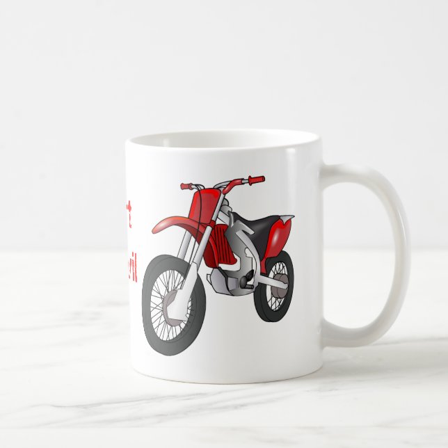 Dirt Motorbike Coffee Mug (Right)