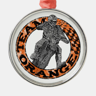 Dirt racer metal ornament