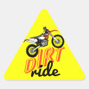 Dirt ride triangle sticker