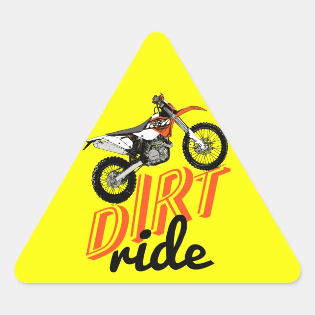 Dirt ride triangle sticker (Front)