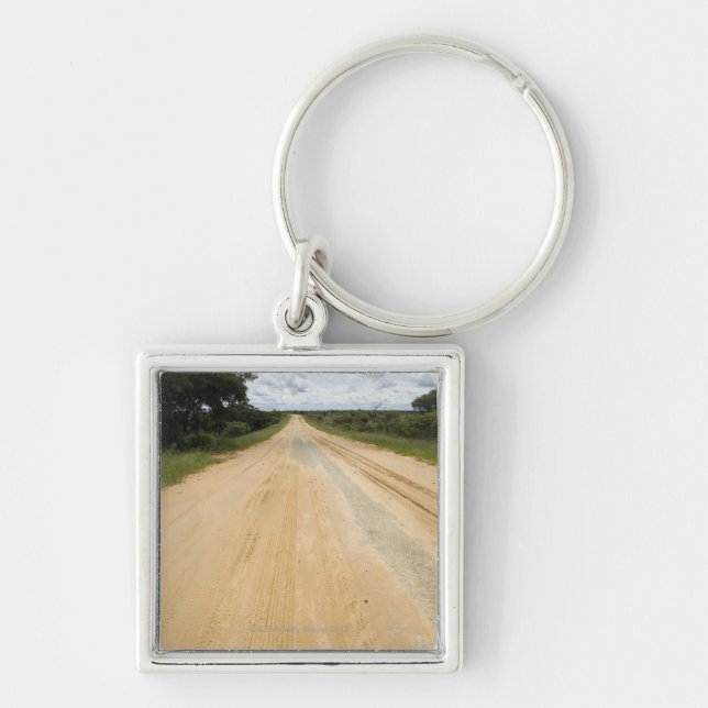 Dirt road close to Vilanculos, Inhambane Key Ring (Front)