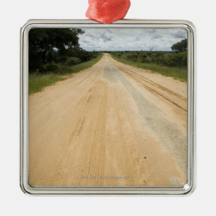 Dirt road close to Vilanculos, Inhambane Metal Ornament