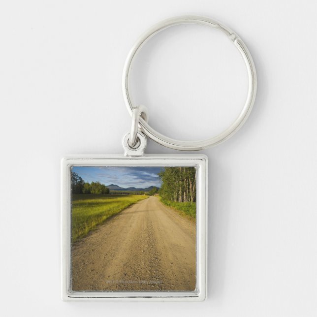 Dirt Road in Eagle, Alaska Key Ring (Front)