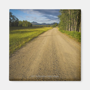 Dirt Road in Eagle, Alaska Magnet