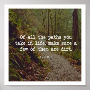 Dirt Road Quote Poster Art