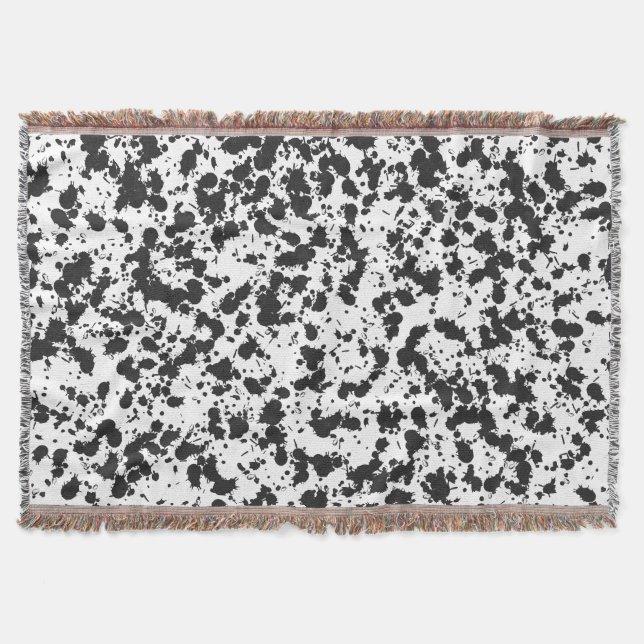 Dirt splash texture background or Abstract spatter Throw Blanket (Front)