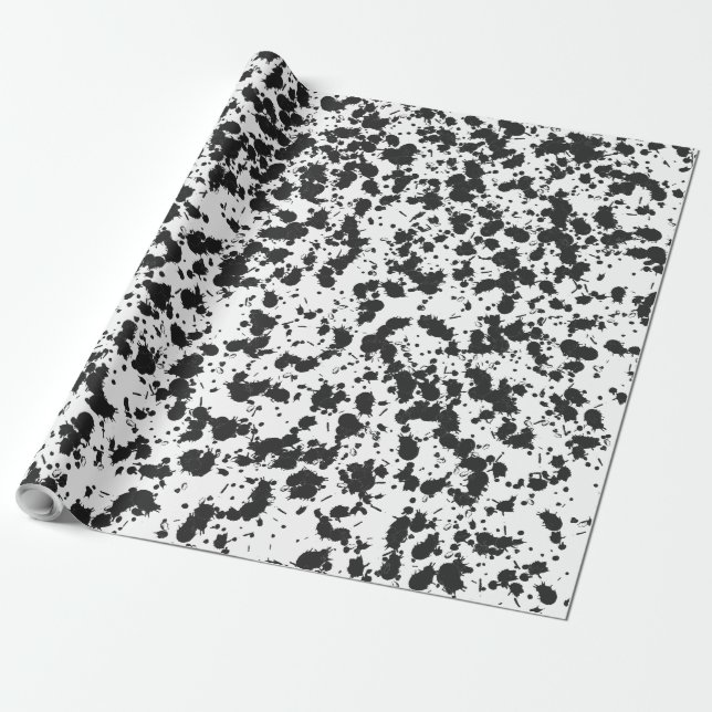 Dirt splash texture background or Abstract spatter Wrapping Paper (Unrolled)