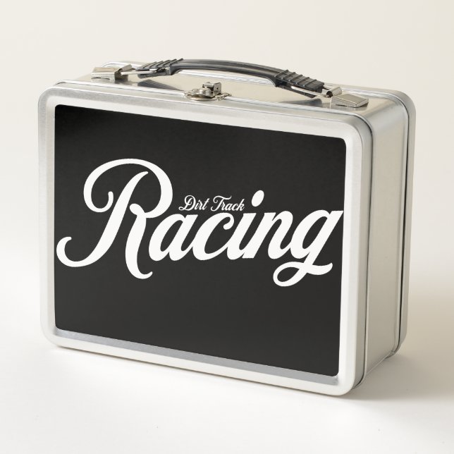 Dirt Track Racing Lunch Box  (Front)