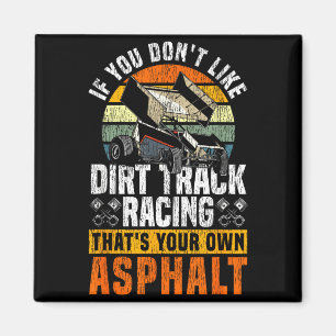Dirt Track Racing Race Vintage Retro Sprint Car If Magnet