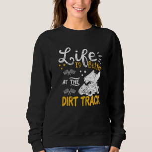 Dirt Track Racing Sprint Car Sweatshirt