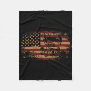 Dirt Track Racing Sprint Car Vintage Usa American  Fleece Blanket