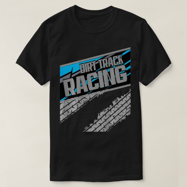 Dirt Track Racing Sprint Racing Modified Racetrack T-Shirt (Design Front)