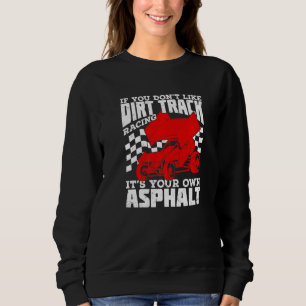 Dirt Track Racing Winged Sprint Car Premium Sweatshirt