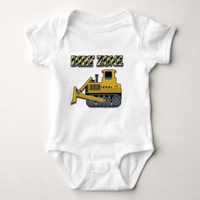 Dirt Zone (Bulldozer) - Baby Jersey Bodysuit Baby Bodysuit (Front)
