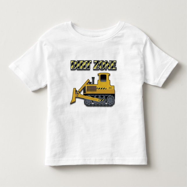 Dirt Zone (Bulldozer) - Toddler Fine Jersey T-Shir Toddler T-Shirt (Front)