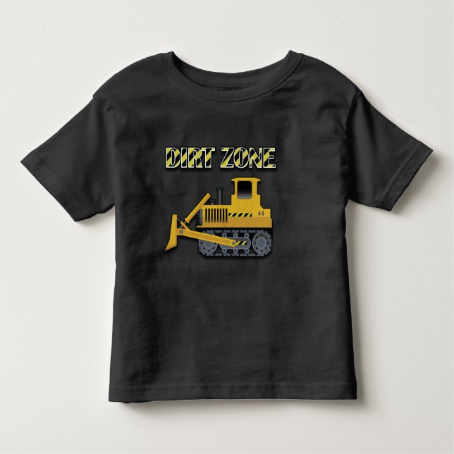 Dirt Zone (Bulldozer) - Toddler Long Sleeve T-Shir Toddler T-Shirt (Front)