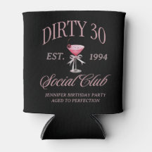 Dirty 30 Coquette Martini & Bow  Birthday 