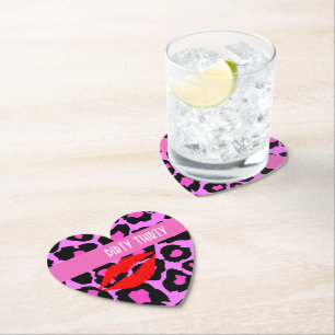 Dirty 30 Dirty Girl 30th Birthday Party  Paper Coaster