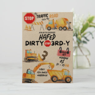 Dirty 3rd-Y Third Birthday Invitation