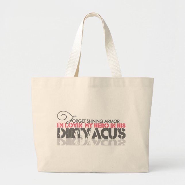 Dirty ACU's Large Tote Bag (Front)