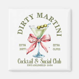 Dirty Bachelorette Martini Tail Club Martini Drink Magnet