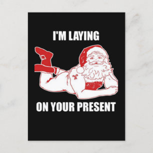 Dirty Bad Naughty Santa Holiday Postcard