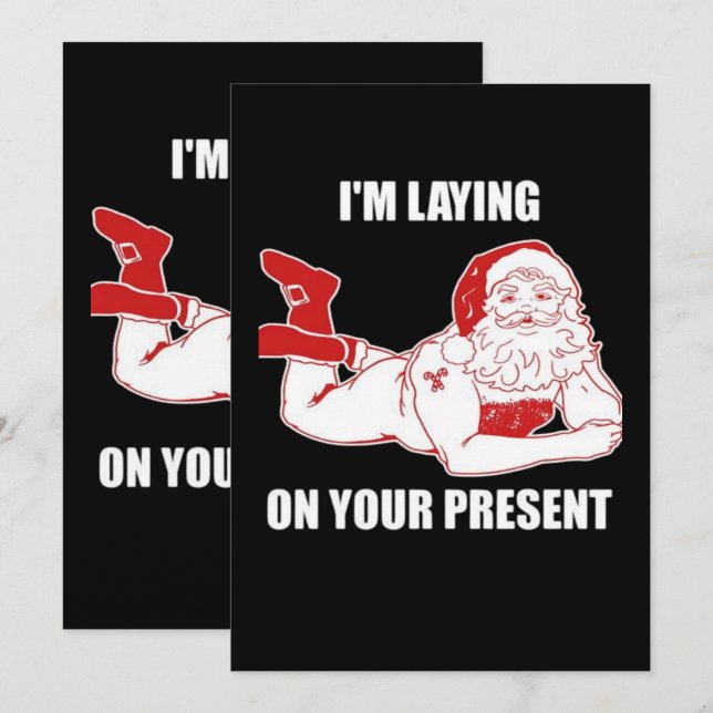 Dirty Bad Naughty Santa  Invitation (Front/Back)