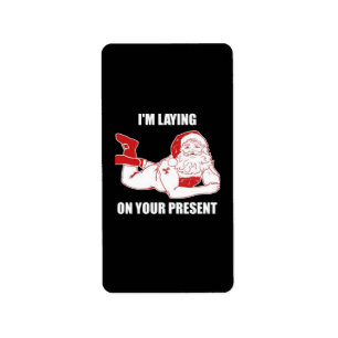 Dirty Bad Naughty Santa Label