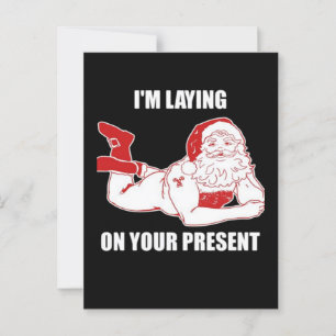 Dirty Bad Naughty Santa  Postcard