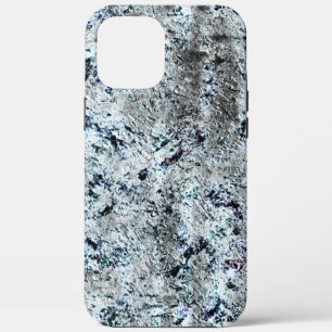 Dirty carbon silvery fungus, very rustic image iPhone 12 pro max case