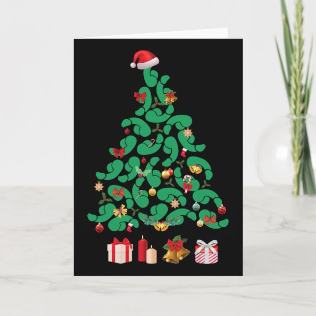 Dirty Christmas Tree Willymas Christmas Is D Merry Card (Front)