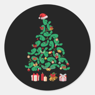 Dirty Christmas Tree Willymas Christmas Is D Merry Classic Round Sticker