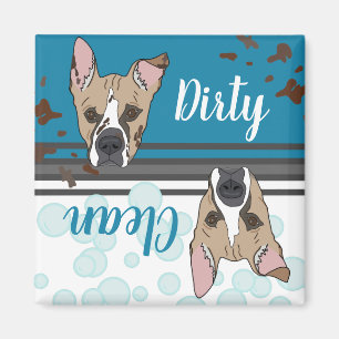 Dirty/Clean Boxer Mix Magnet
