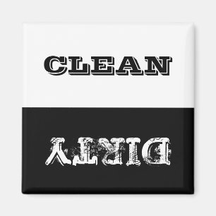 Dirty Clean Customised Dishwasher Magnet