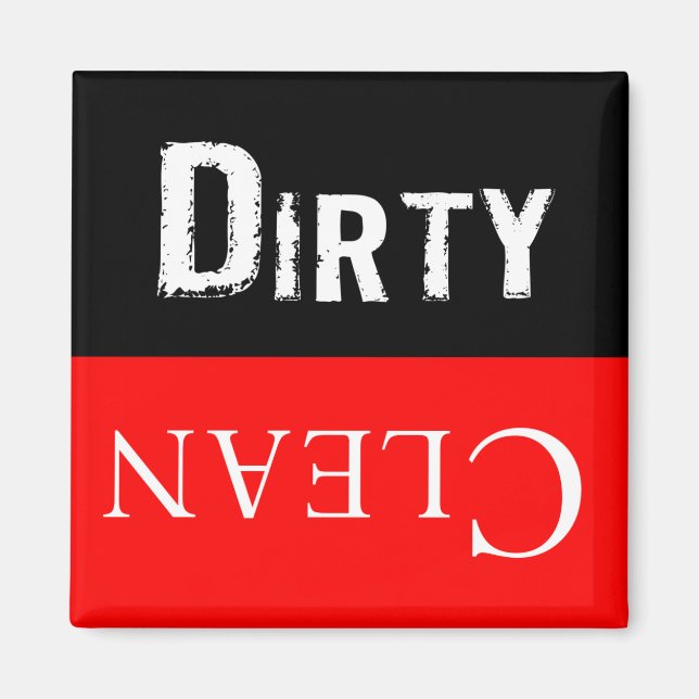 Dirty Clean Dishwaser Magnet (Front)