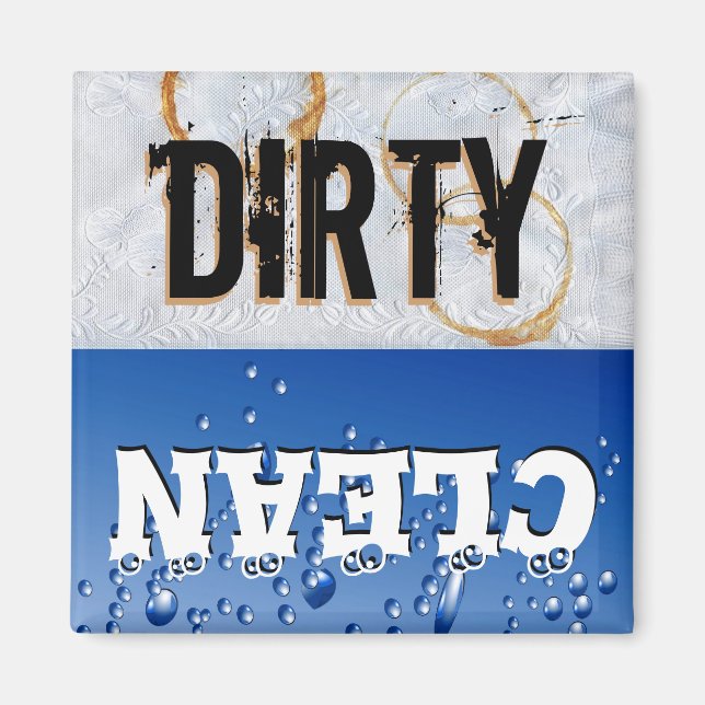 Dirty & Clean Dishwasher Magnet (Front)