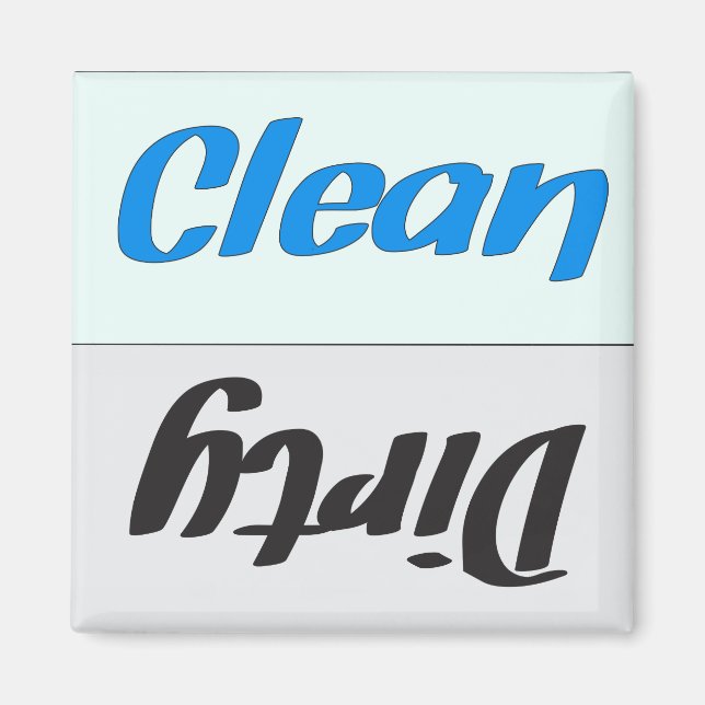 Dirty Clean Dishwasher Magnet (Front)