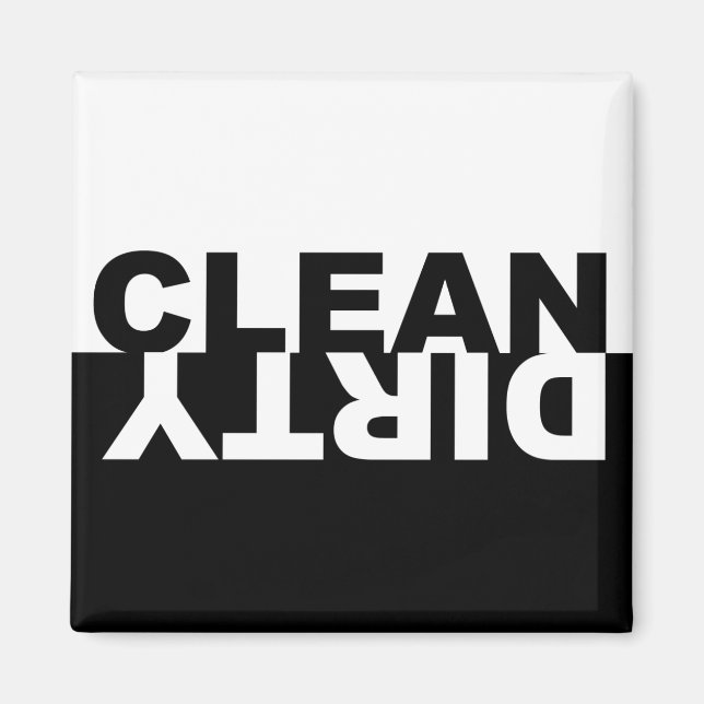 Dirty Clean Dishwasher Magnet (Front)