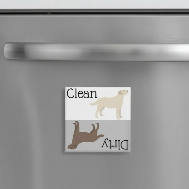 Dirty Clean Dishwasher Magnet Labrador Retriever (Creator Uploaded)