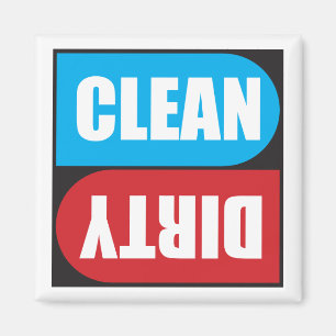 Dirty Clean Magnet for Dishwasher