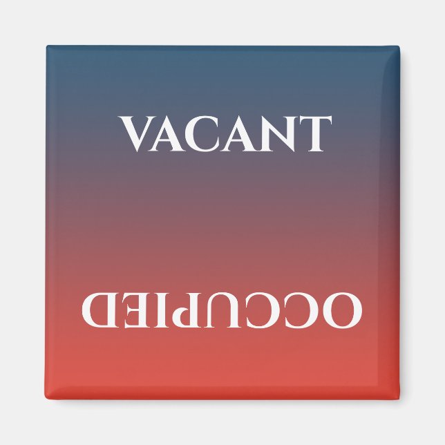 Dirty Clean | Vacant Occupied Magnet (Front)