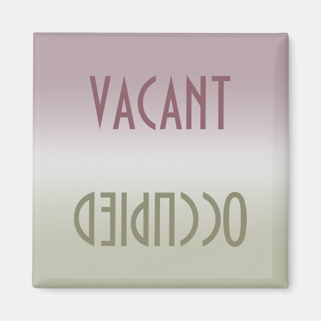 Dirty Clean | Vacant Occupied Magnet (Front)