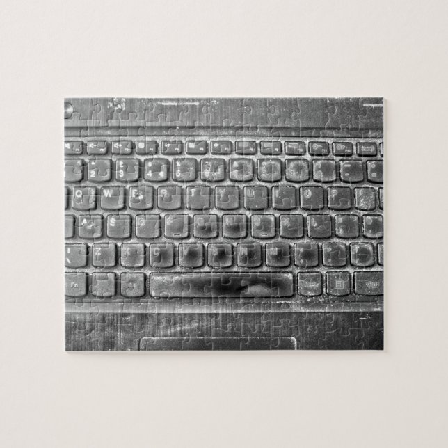 Dirty Computer Keyboard Photo Jigsaw Puzzle (Horizontal)