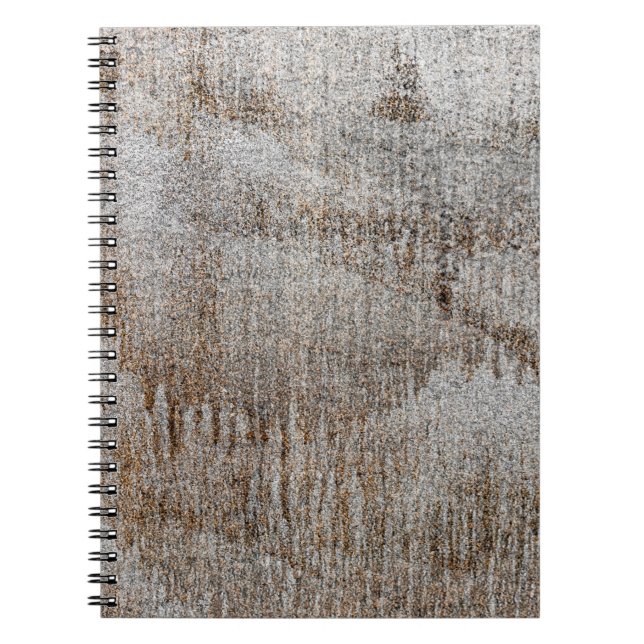 Dirty Concrete Surface Abstract Concept, Closeup C Notebook (Front)
