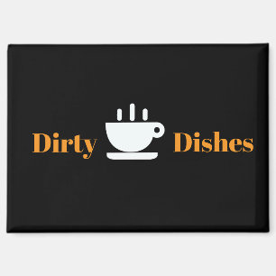 Dirty Dishes Dishwasher  Magnet