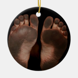 DIRTY FEET CERAMIC TREE DECORATION